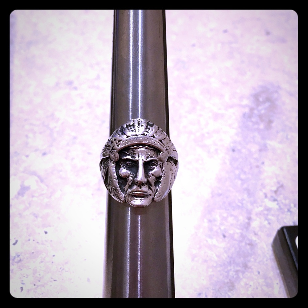 Vintage Indian chief ring